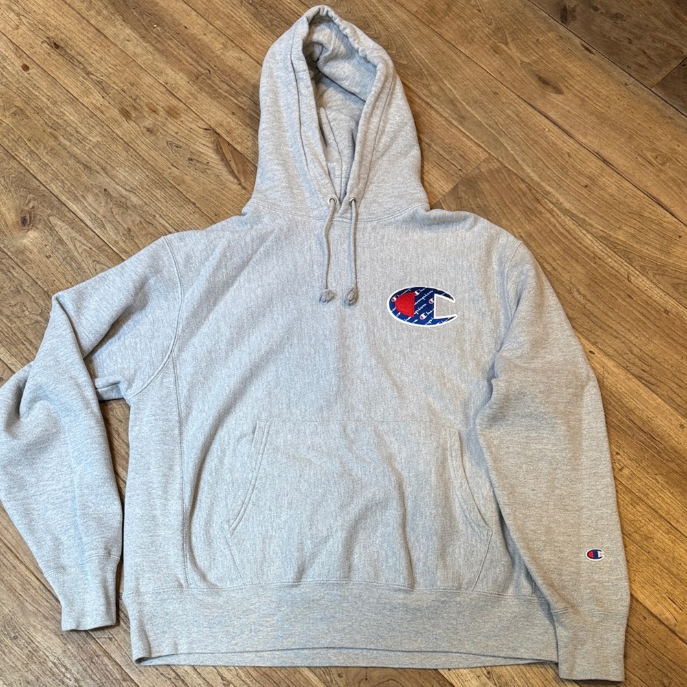 Champion Light Gray Men's Hoodie
